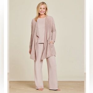 Barefoot Dreams Cozy Soft Warm Chic Lite Island Brown Wrap Cardigan Small/Medium